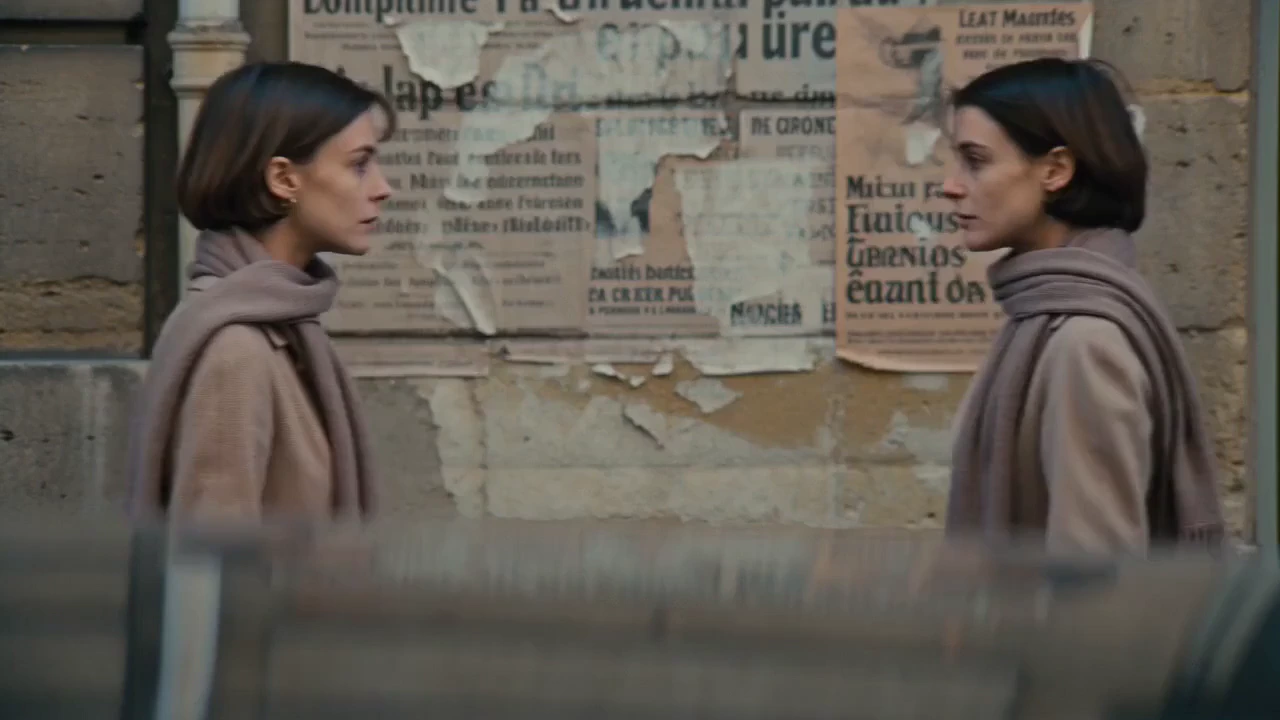 1970s French New Wave cinematic slice-of-life, slightly desaturated warm tones